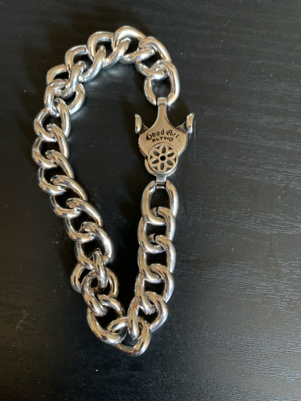 EDL (2001) Silver Curb Chain Bracelet